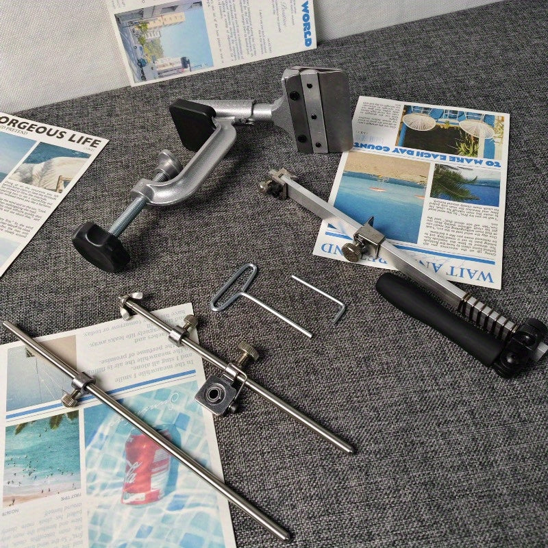 4th Gen Knife Sharpener Set with Replaceable Accessories for Precision Use Durable Universal