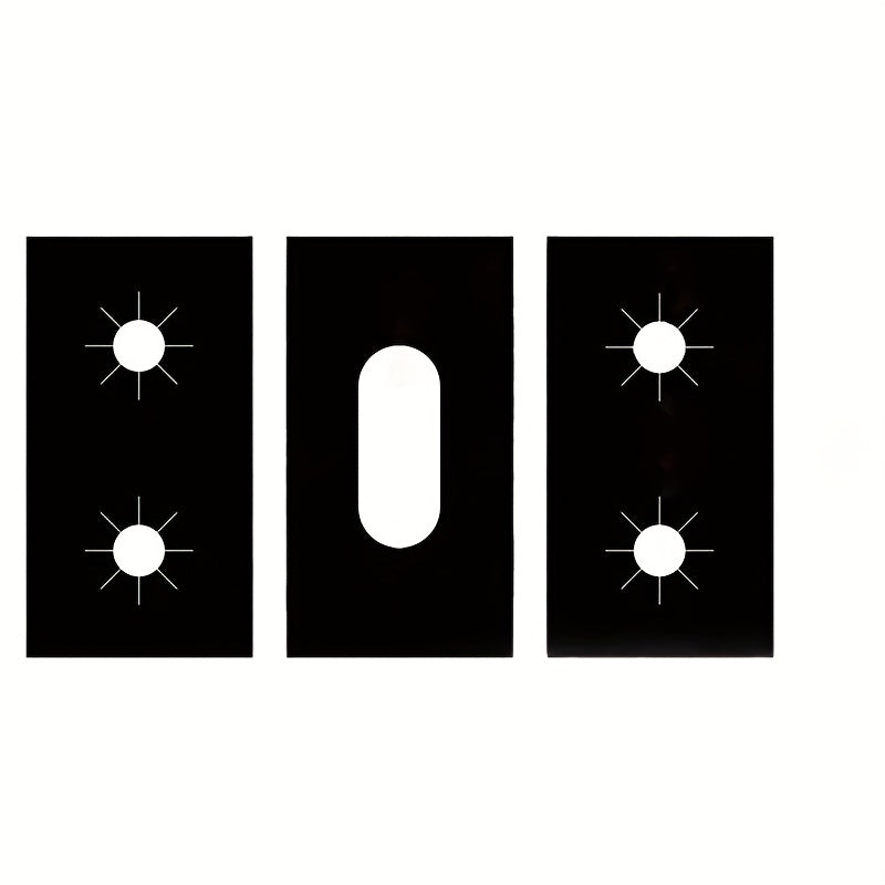 3 ta qayta ishlatiladigan yopishqoq bo'lmagan gaz pechka qoplamalari to'plami - issiqqa chidamli, yuvilishi mumkin bo'lgan yonish himoyachilari, chizishlardan saqlanish uchun, gaz pechka usti uchun pechka himoyasi