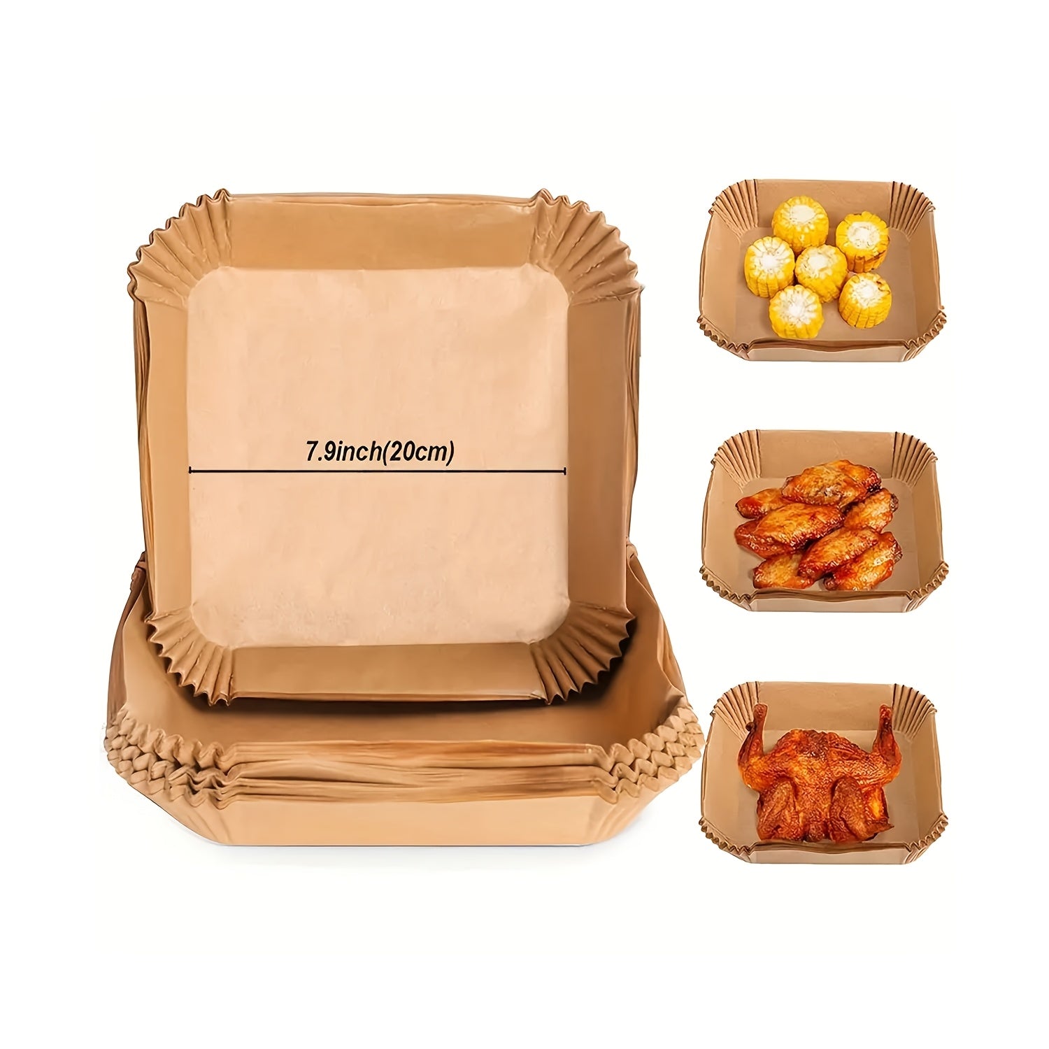 Disposable Air Fryer Liners Baking Crates Oven Mats Kitchen Utensils