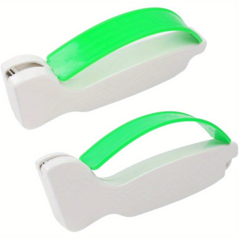 2-Piece Portable Knife Sharpener for Outdoor Kitchen and Garden Use