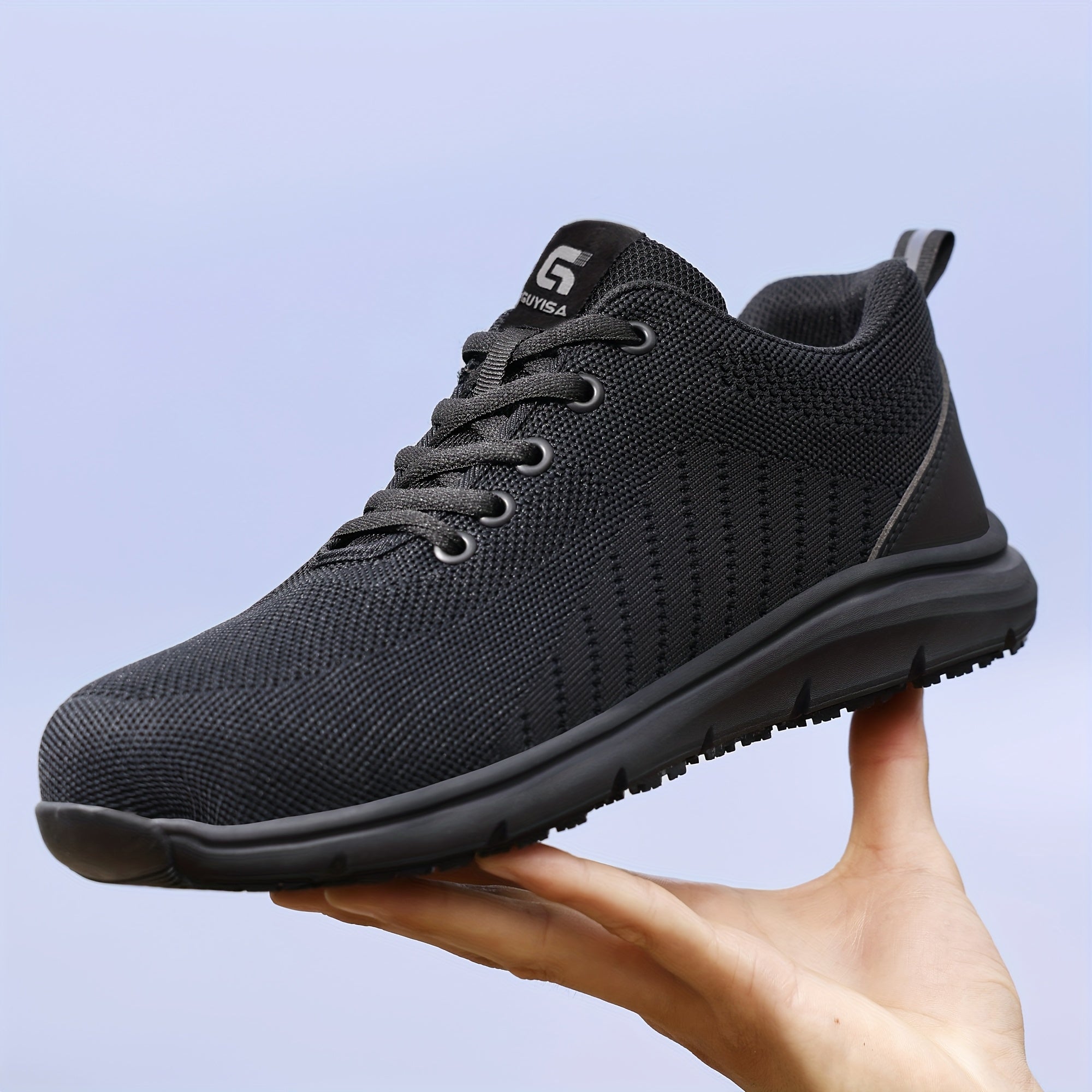 Women's Breathable Mesh Chef Shoes Soft MD Sole All-Season Black