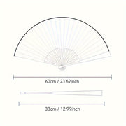 Traditional Chinese Silk Fan Folding Bamboo Fan for Men Summer Accessory