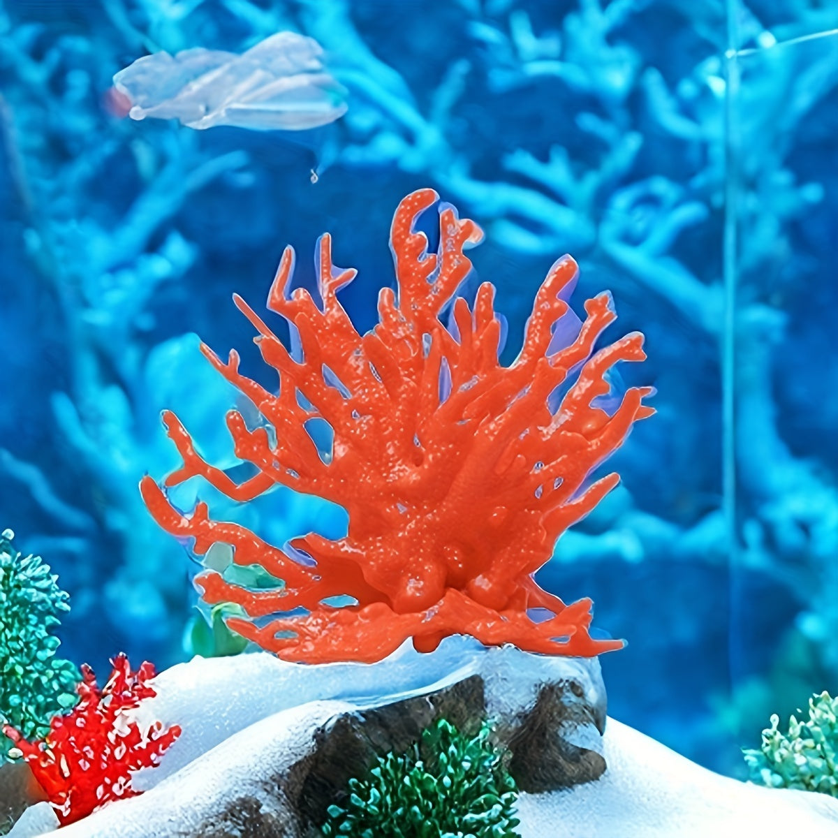 Lifelike PVC Coral Reef Aquarium Decor for Fish Tanks Saltwater and Freshwater Landscaping