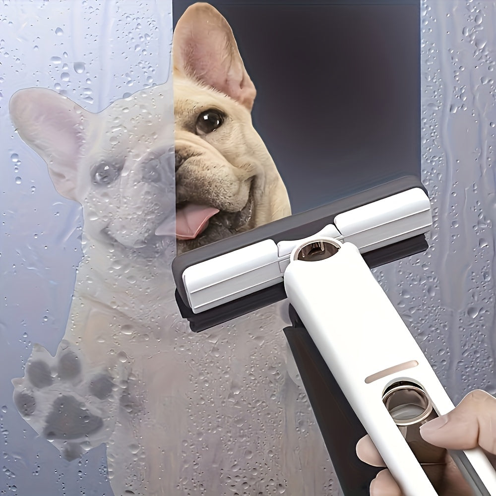 Mini qo'lga olinadigan gubka mop siqishni osonlashtiradi va vannaxonada, oshxonada, yashash xonasida, yotoqxona va hojatxonada samarali suvni singdiradi. Quvvatli materialdan tayyorlangan va qulaylik uchun aylanuvchi tortish boshiga ega.