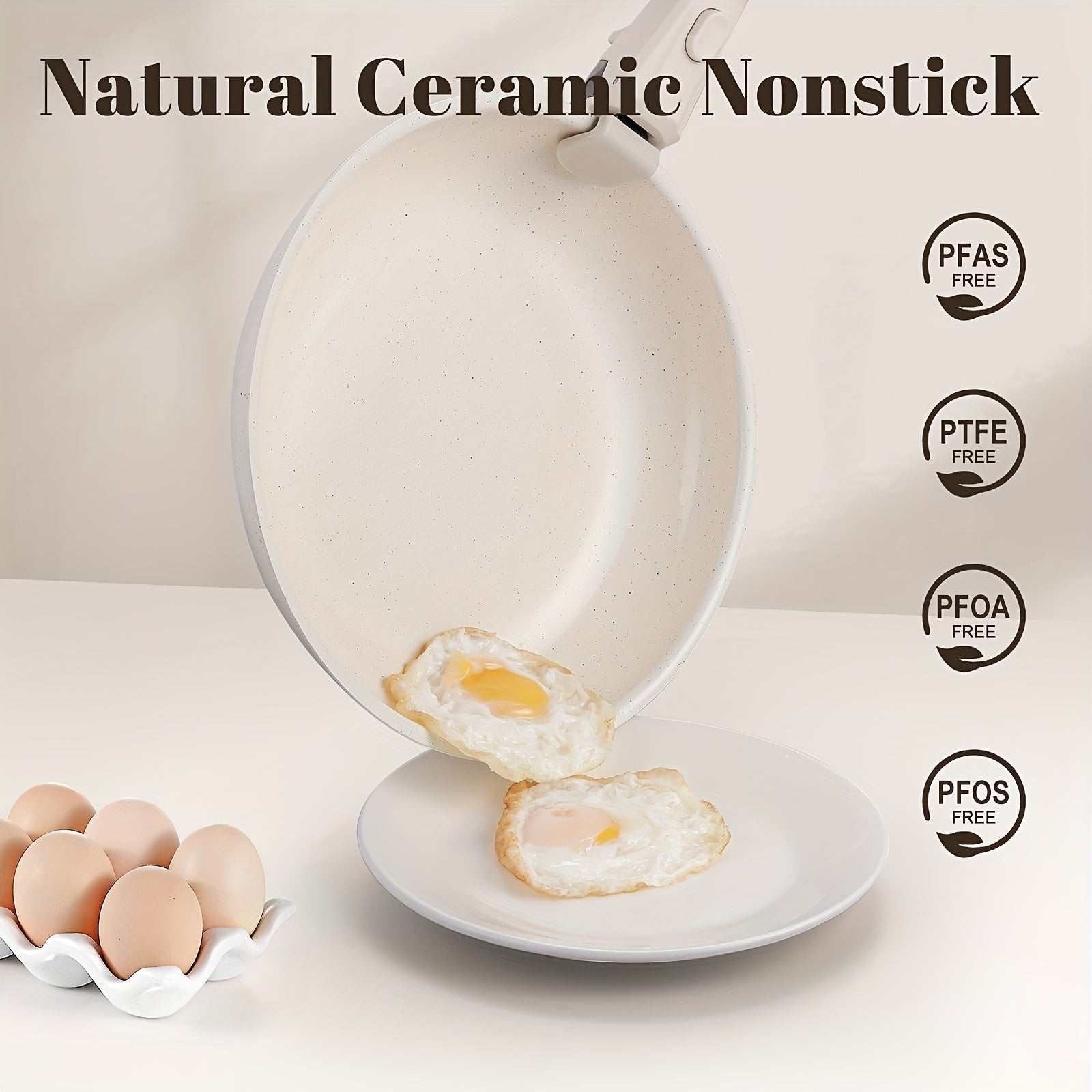 Aluminum Induction Cookware Set Non-Stick Detachable Handle 3 Pots 3 Pans Dishwasher Safe