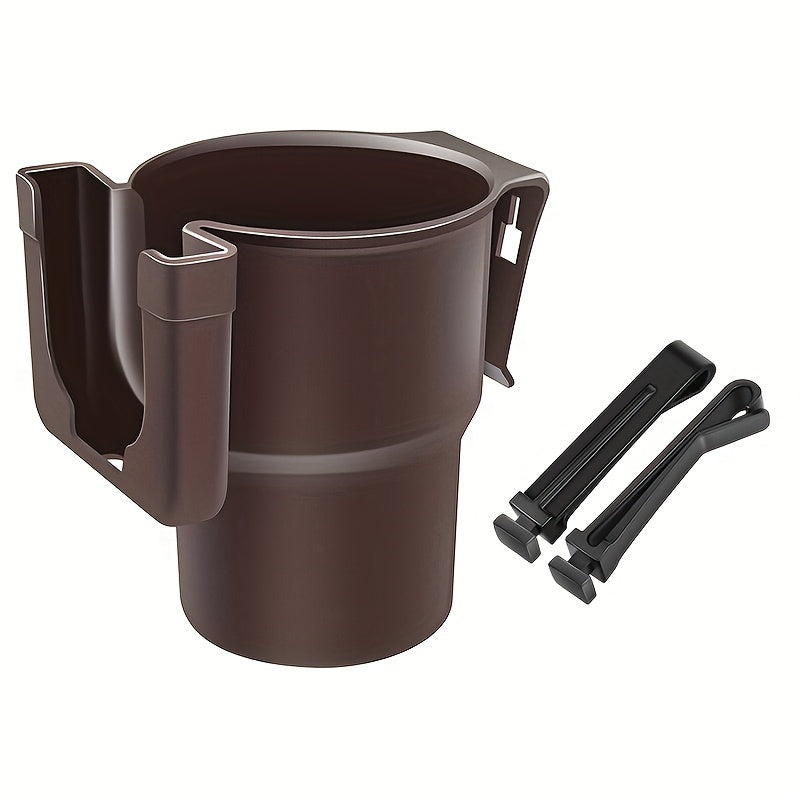 Multi-Purpose Car Cup Holder with Phone Stand Durable PP Vent Clip Adjustable Organizer