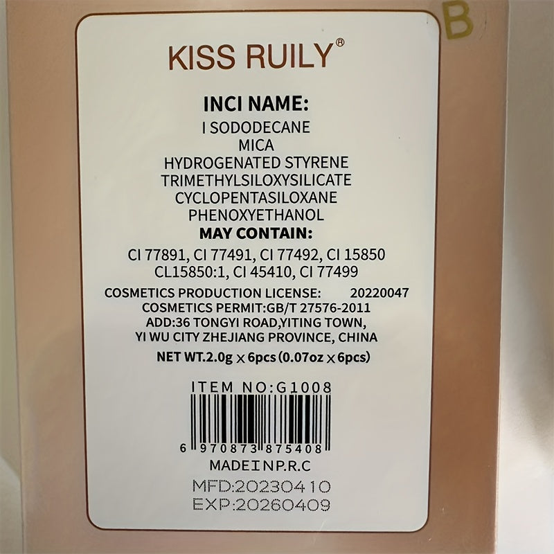 Ayollar uchun matli lab bo'yog'i to'plami Qizil va pushti 6 dona Suv o'tkazmaydigan uzoq davom etadigan