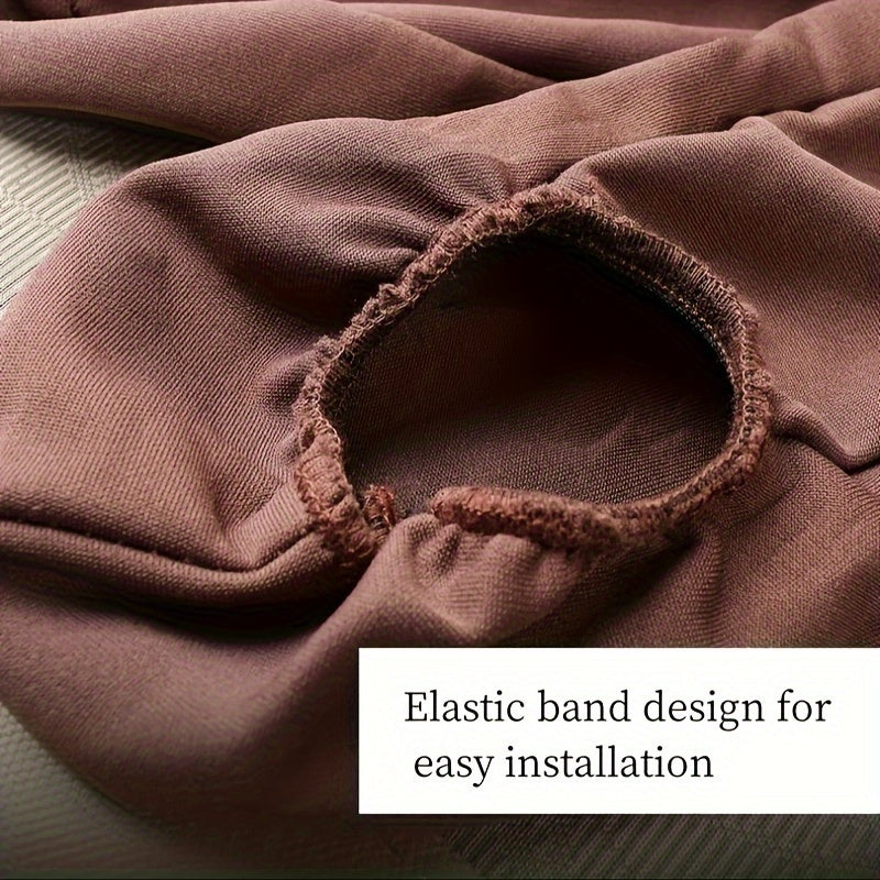 2pcs Elastic Polyester Car Seat Armrest Covers Washable Protective Sleeves