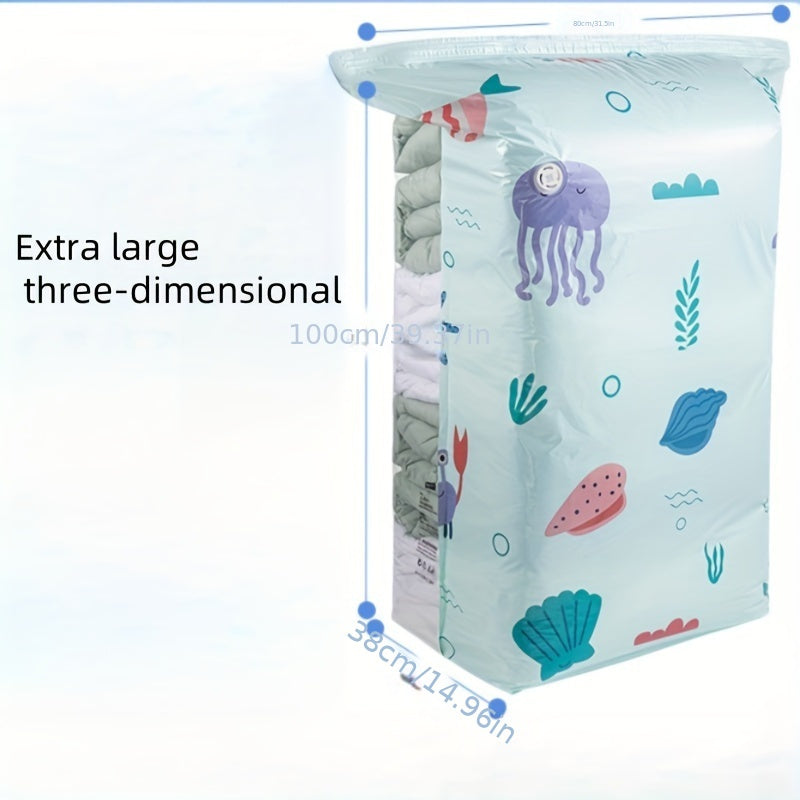 Plastic Vacuum Compression Bag for Clothes Bedding Lightweight Home Use