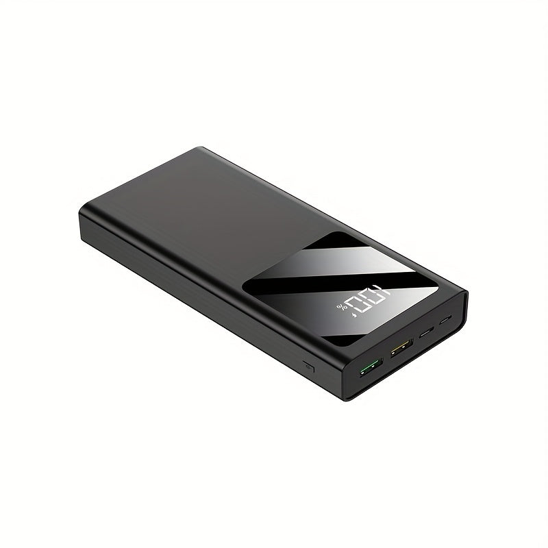 20000mAh portativ quvvat banki, 22.5W PD tez zaryadlash USB Type-C LED chiroq, ikki quvvat rejimi