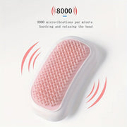 Portable Electric Scalp Massager with High Frequency Vibration Ergonomic Design Hair Brush and Comb