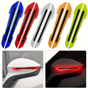 2pcs Reflective Car Bumper Strips Safety Warning Stickers in Multiple Colors
