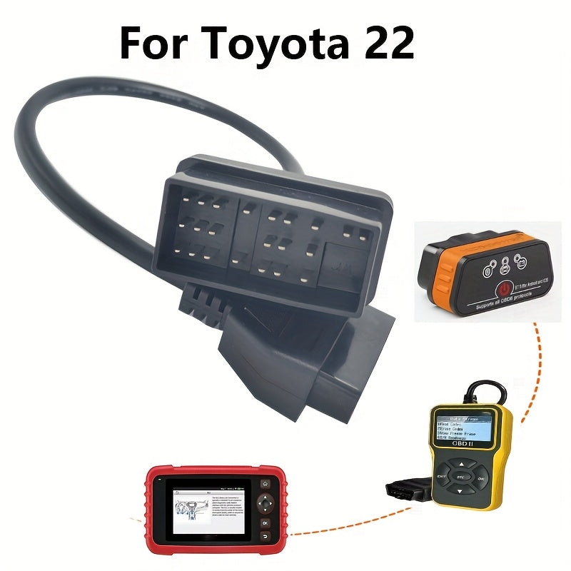 OBD1 to OBD2 Adapter Cable 7 Pin 10 17 20 22 30 Pin Vehicle Diagnostic Connector