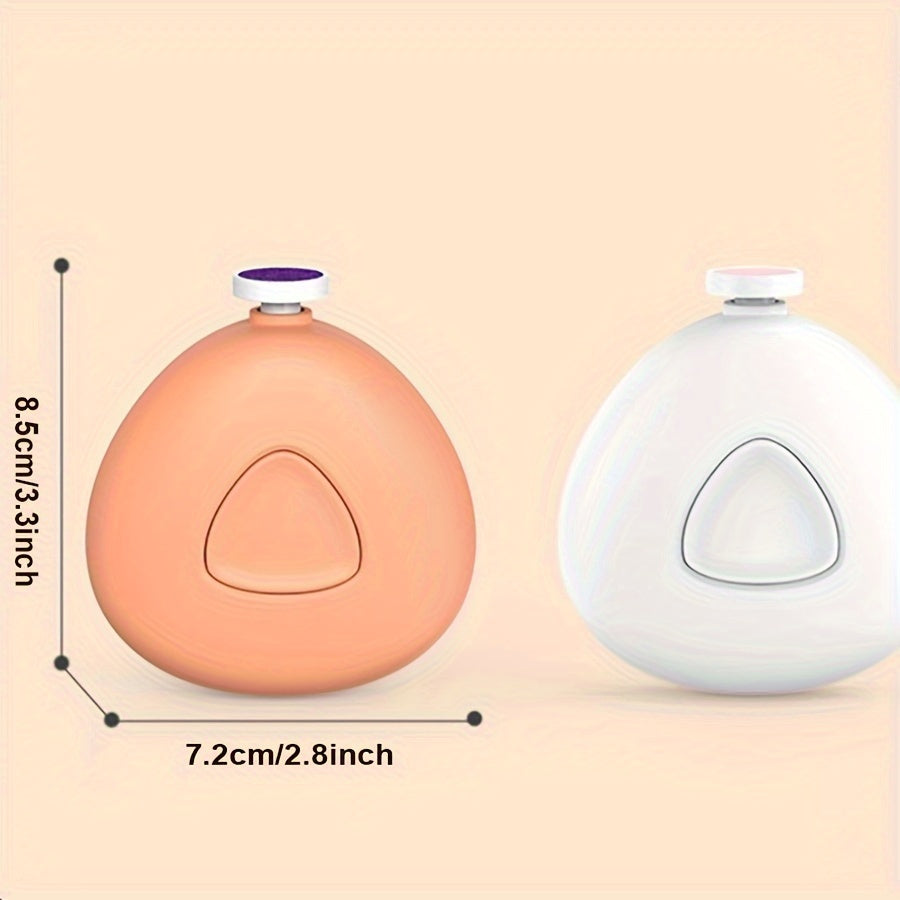 Electric Nail Grinder for All Ages Battery Operated 6 Heads Low Noise Safe Portable
