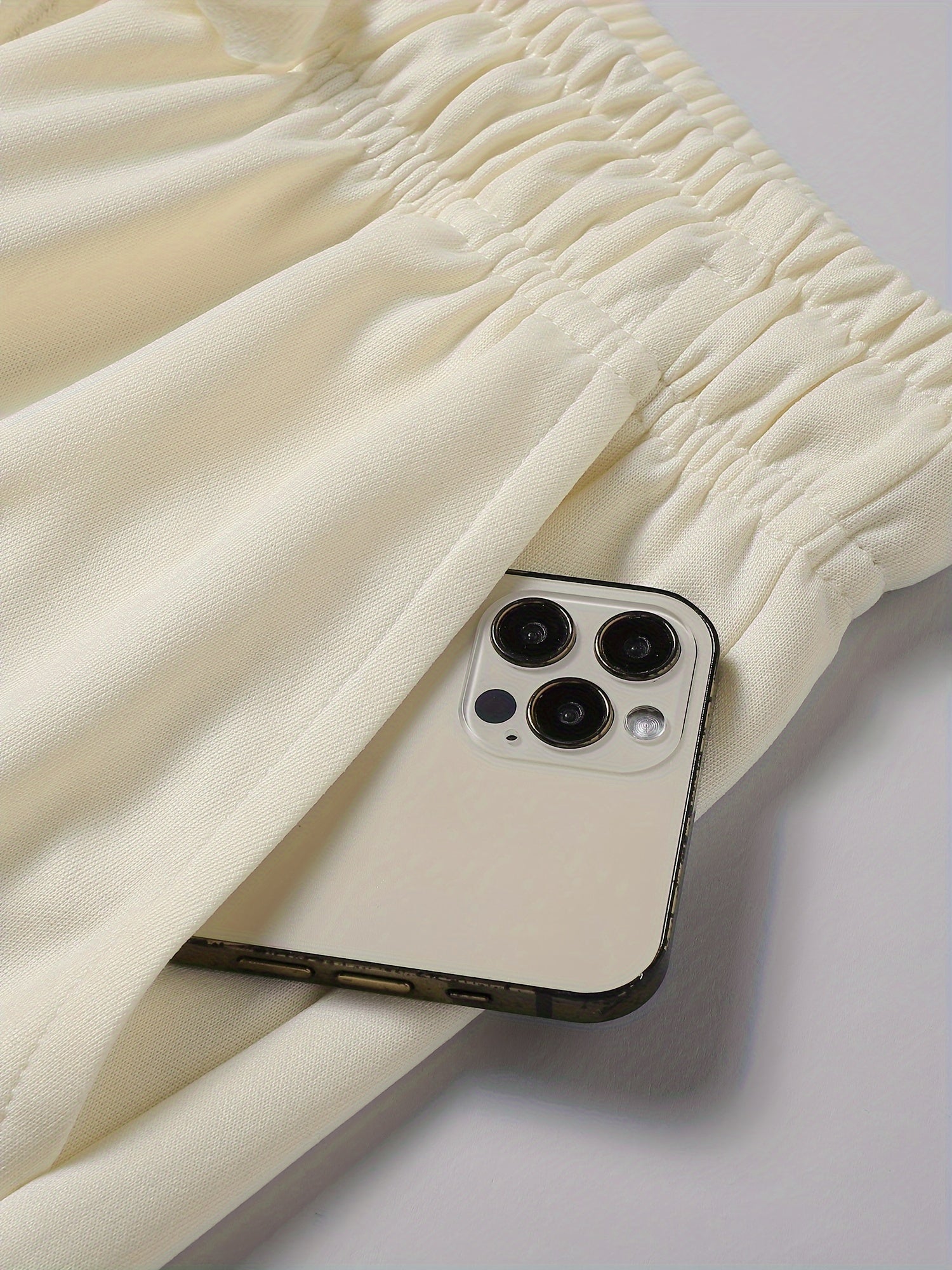 Men's Black Loose Fit Wide Leg Athletic Pants with Drawstring Waist and Breathable Polyester