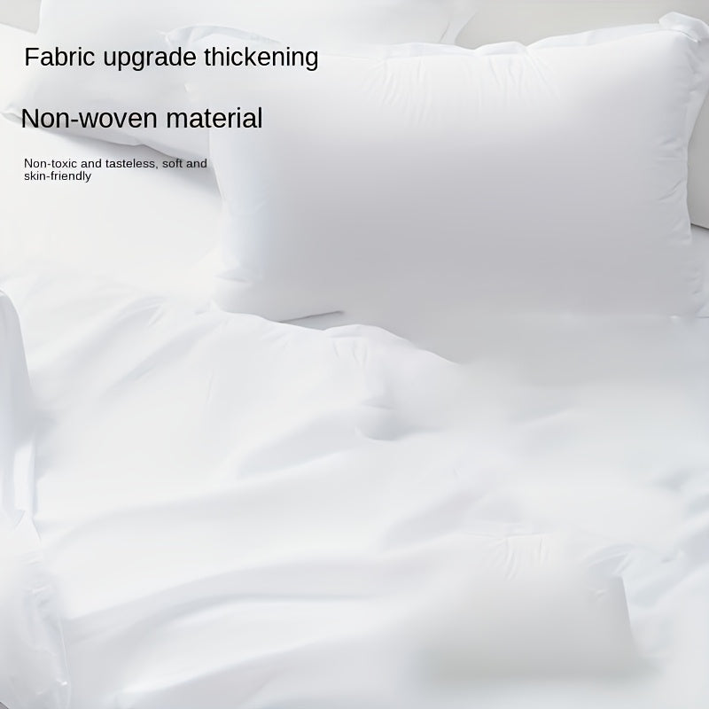 Disposable Bed Sheets Pack Reusable Thick Material for Hotels Travel and Allergy Protection