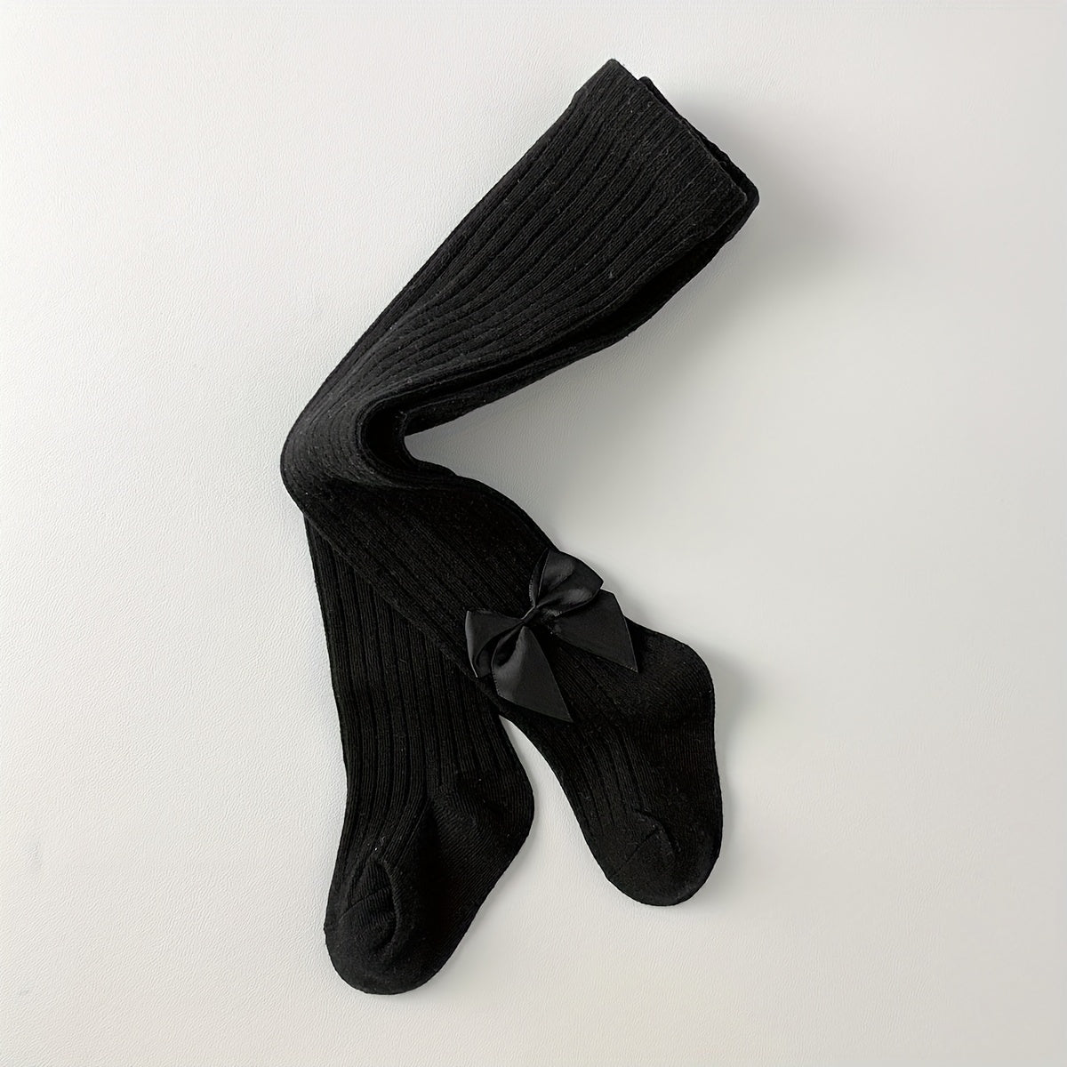 Girls Knitted Pantyhose Soft Breathable Slim Fit All-Season Socks