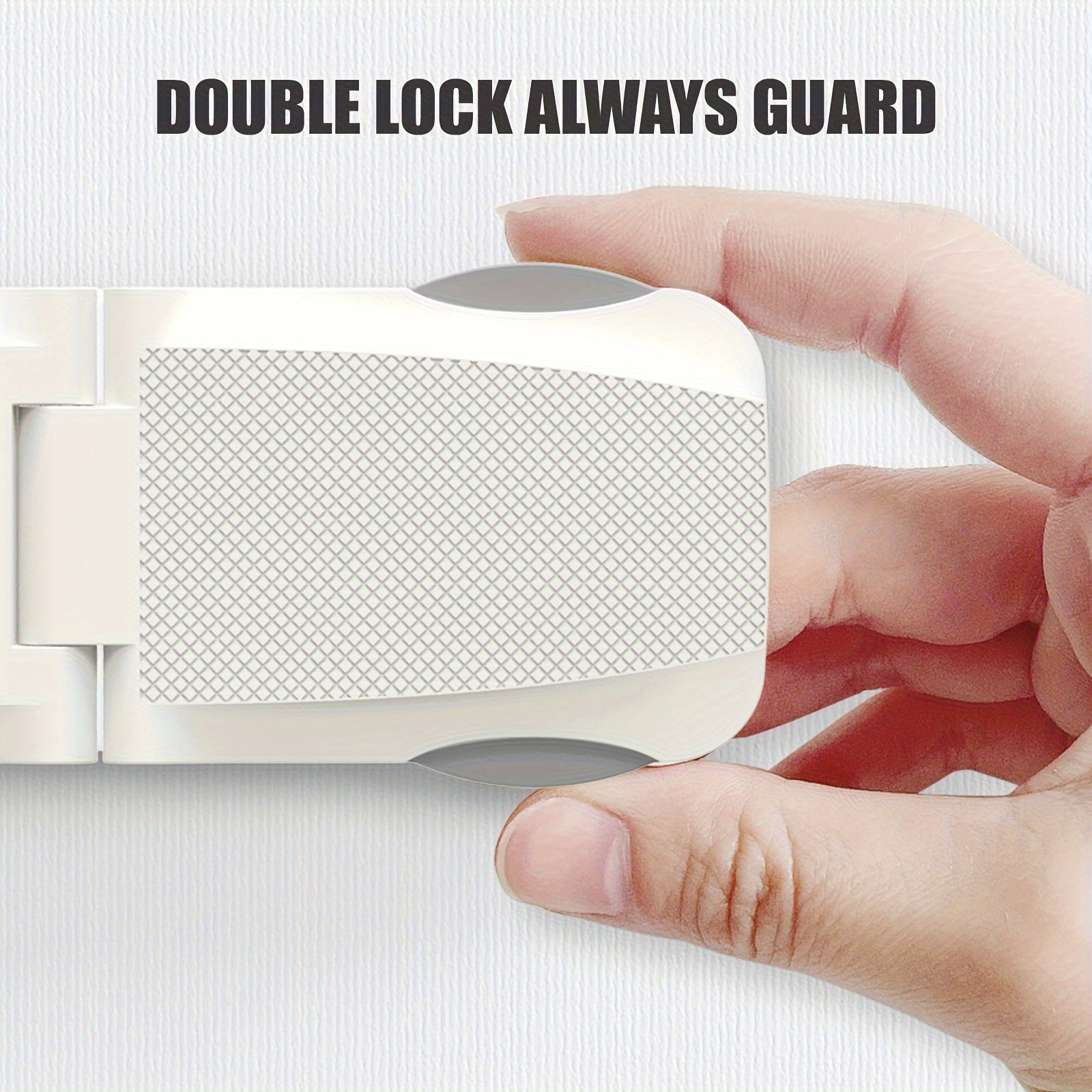 Child Safety Locks for Cabinets Drawers Toilet Fridge No Drilling Adhesive Pack