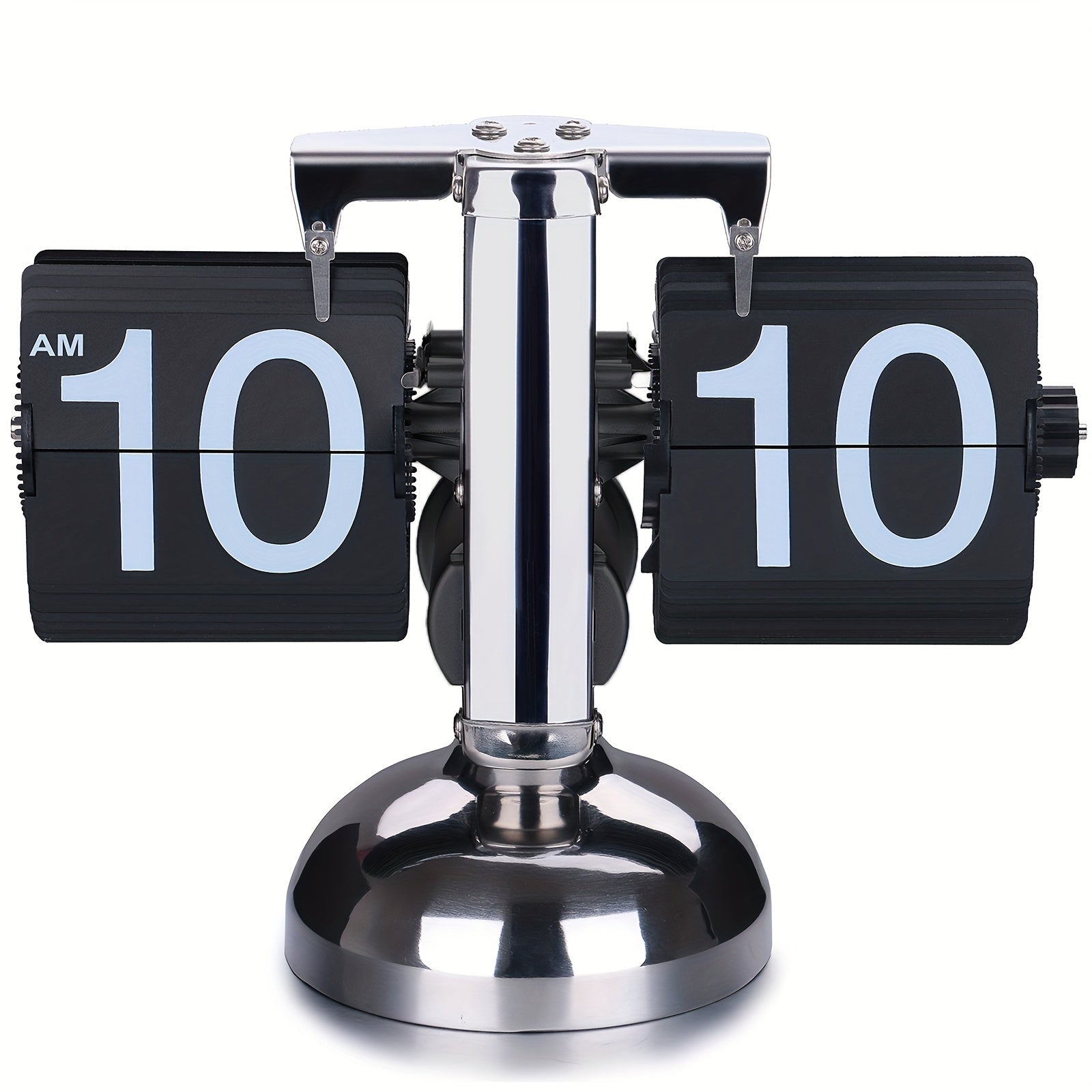 Digital Flip Clock Battery Powered Large Numbers for Home Office Outdoor Storage