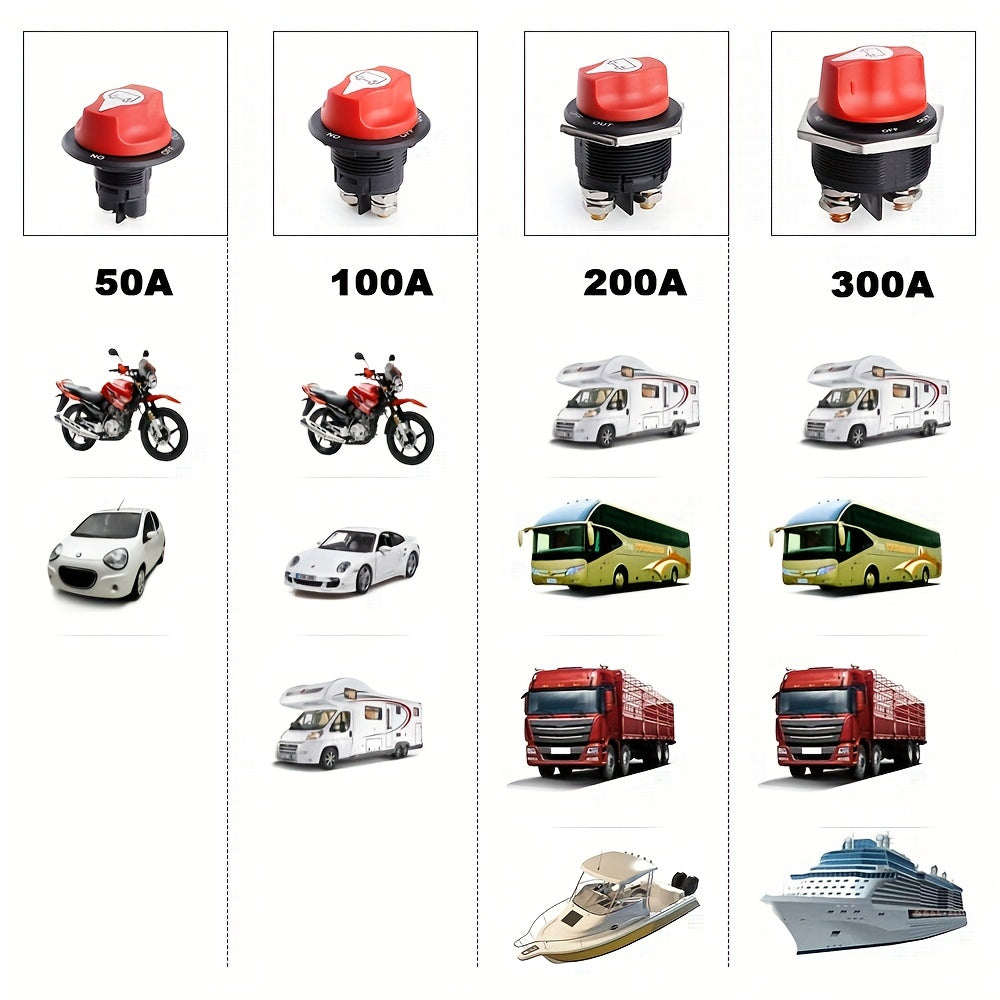 Выключатель аккумулятора автомобиля 12В 50 100 200 300А изолятор для автодома, мотоцикла, грузовика, лодки