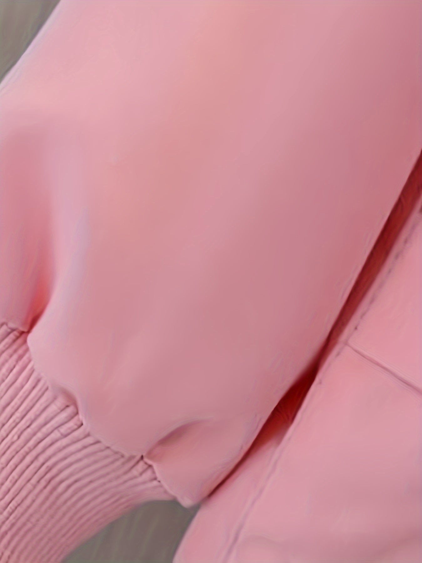 Girls' Pink Bunny Windbreaker Jacket Long Sleeve Spring Fall Non-Stretch Polyester Blend