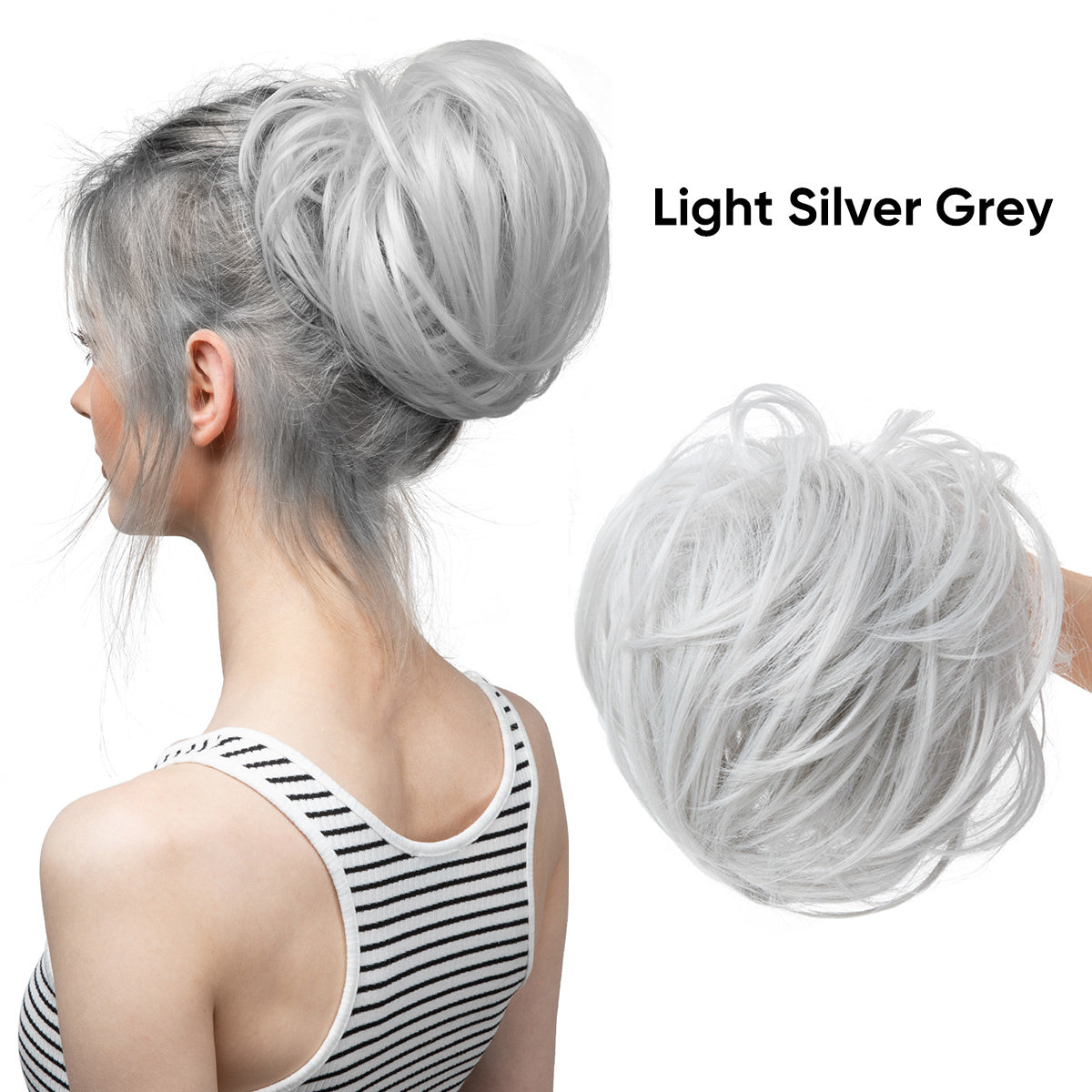 Women's Fluffy Curly Wig Hair Ring Elastic Rubber Band Hair Accessory