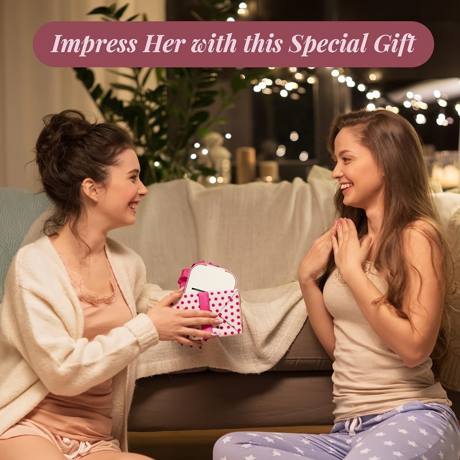 Mini Thermal Printer Portable Wireless Sticker Maker Black and White Printing