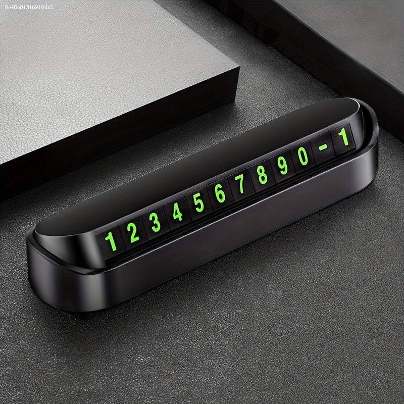 Temporary Car Parking Number Plate Digital Decoration ABS Material