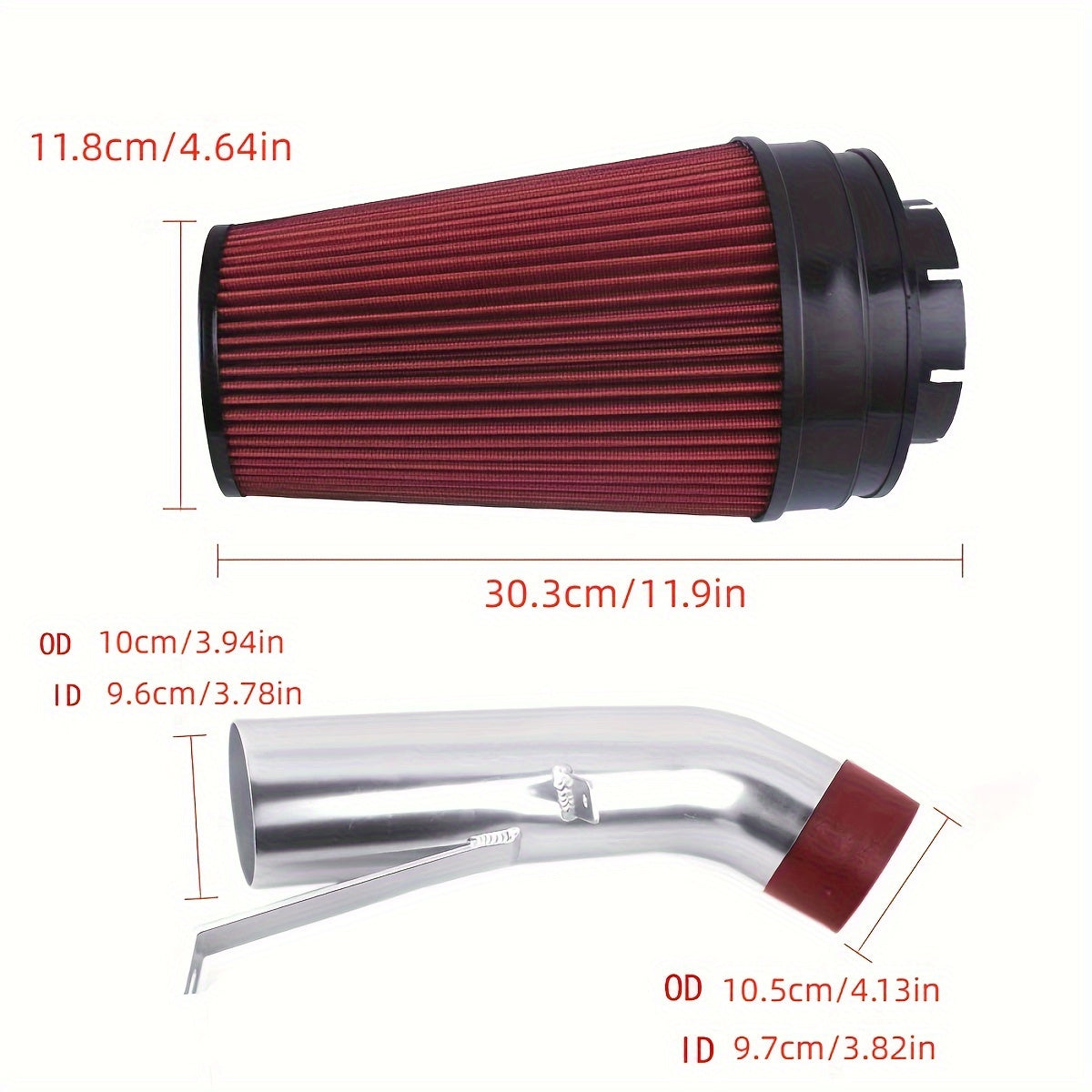 Car Cold Air Intake System Kit Aluminum Mushroom Head Filter for Vehicle Modification