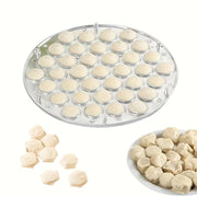 Stainless Steel Dumpling Mold with 37 Hexagonal Cavities 24.99cm Round Ravioli Maker Kitchen Baking Tools