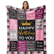 Decorative Blanket for Women Cozy Sofa Throw Gift for Moms Daughters Friends