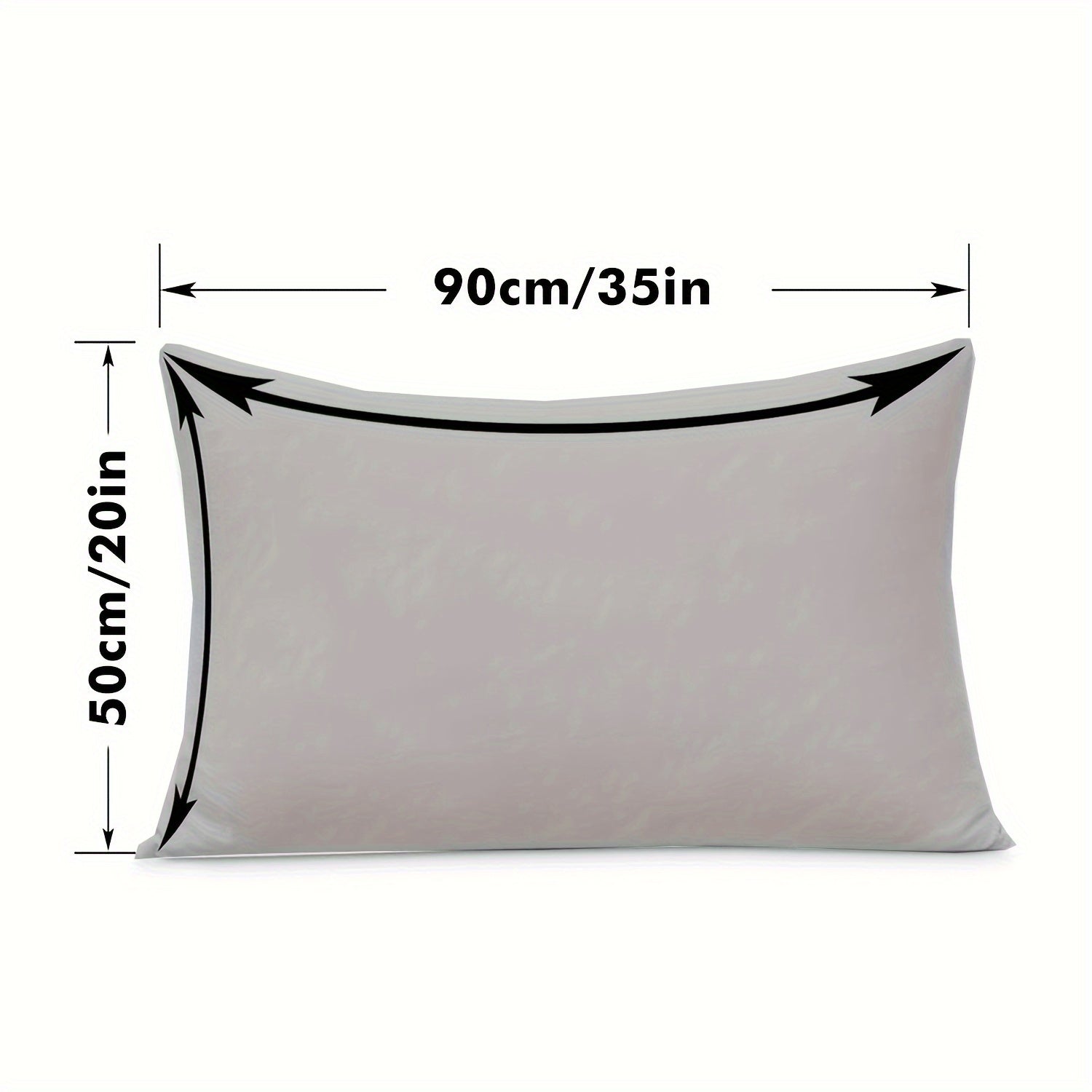 Grey Water-Resistant Pillow Protector Cover Made from Durable Polyester 105gsm