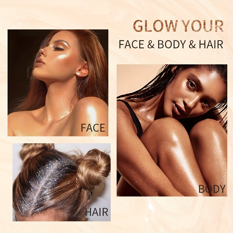 Glow Shimmer Spray Highlighter Liquid Illuminator for Face & Body 2.7 fl oz