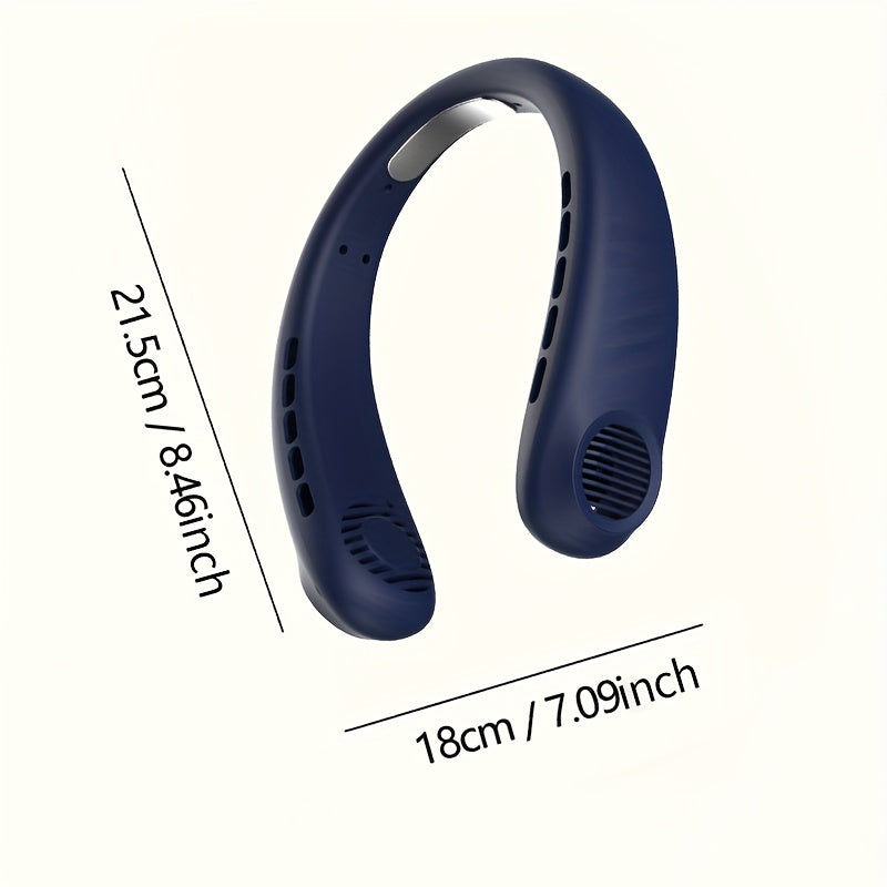 Portable Handheld Neck Fan for Women with 5-Speed Turbo Wind Rechargeable Lithium Battery