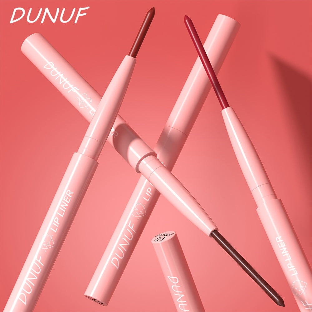 Lápiz de perfilador de labios mate a prueba de agua para mujer, con punta cónica de larga duración