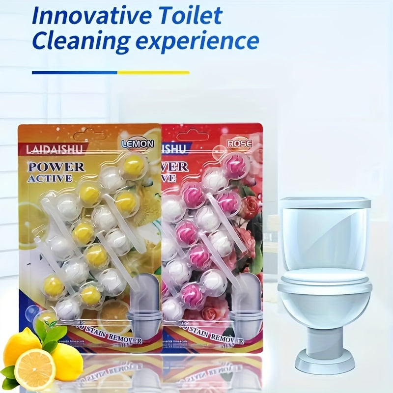16 Automatic Toilet Cleaning Balls Odor Neutralizer No Electricity Bathroom Freshener
