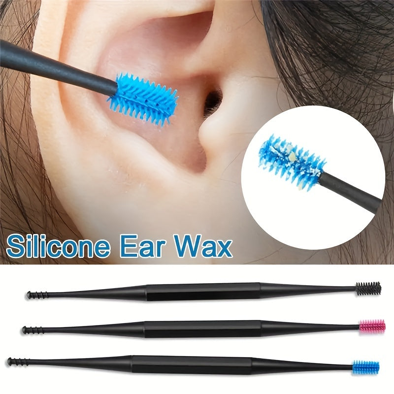 Unisex Silicone Dual Ended Ear Cleaner Reusable Safe Earwax Removal