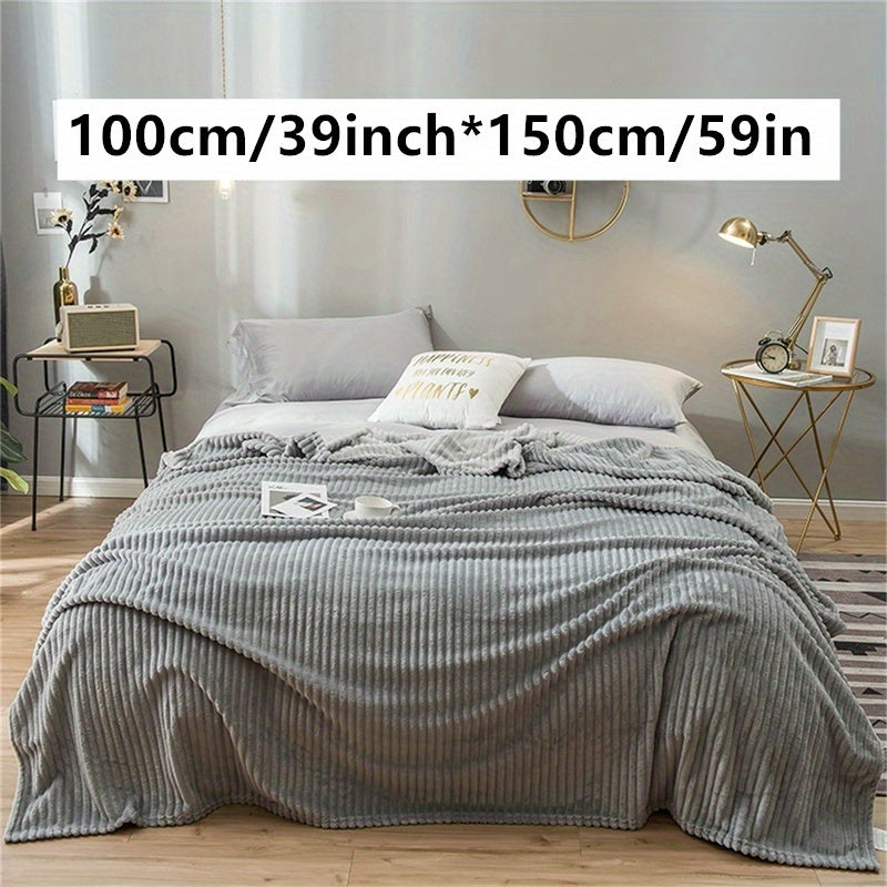 Faux Rabbit Fur Bed Blanket Soft Plush Throw for Bed Couch 50x60 Inches