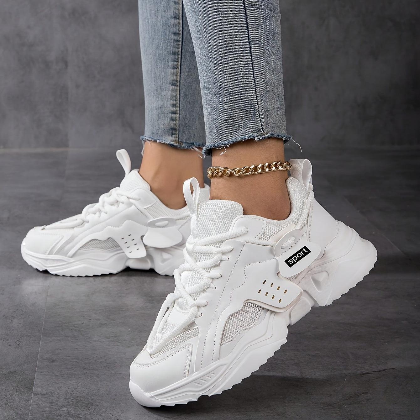 Women's Mesh Running Shoes Breathable Lightweight Walking Sneakers