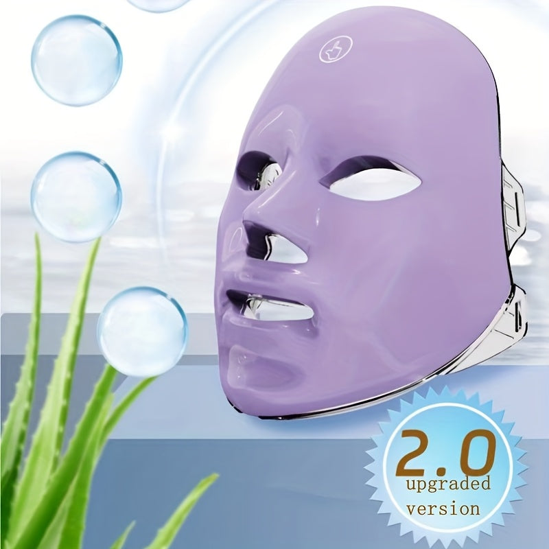 Máquina de mascarillas faciales de 7 colores con batería de litio recargable por USB para cuidado de la piel