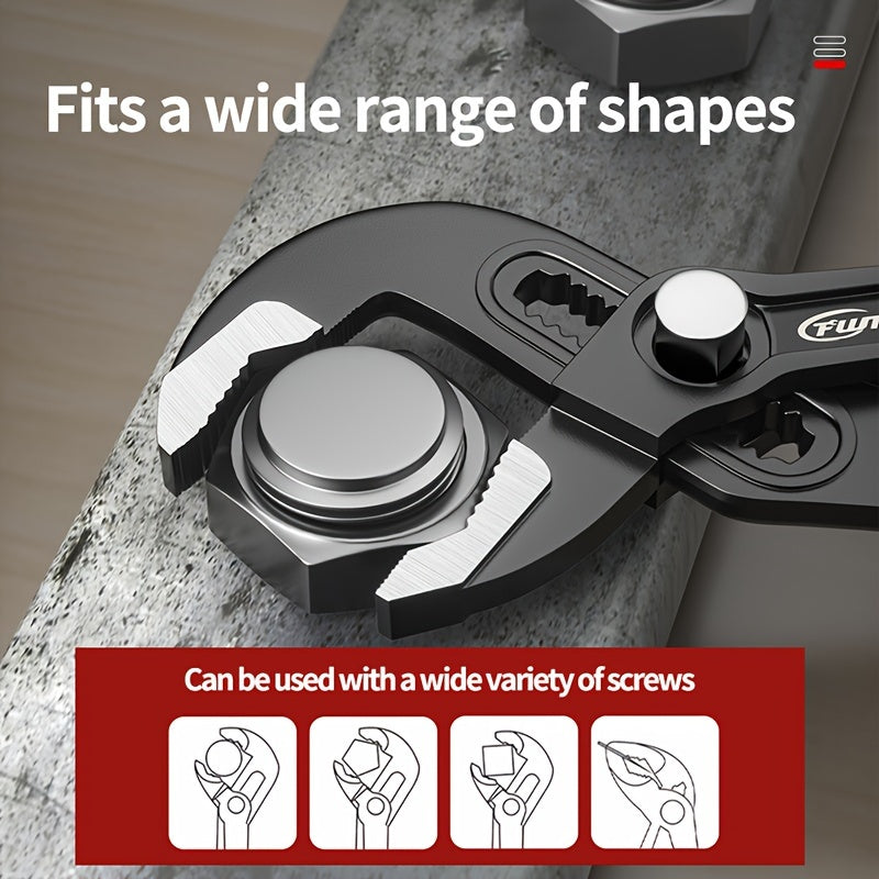 Multi-Function Water Pump Pliers Adjustable Chrome Vanadium Steel Industrial Automotive Home Maintenance