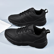 Women’s Black Casual Sneakers Lightweight Durable Walking Shoes