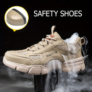 Safety Sneakers Steel Toe Non-Slip Breathable Lightweight for Outdoor Work