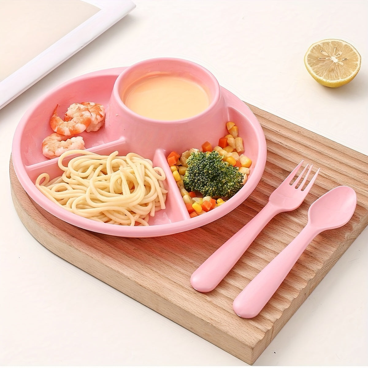 Пластиковая тарелка для приготовления еды с отделениями, безопасная для микроволновки, для салатов, закусок и аперитивов