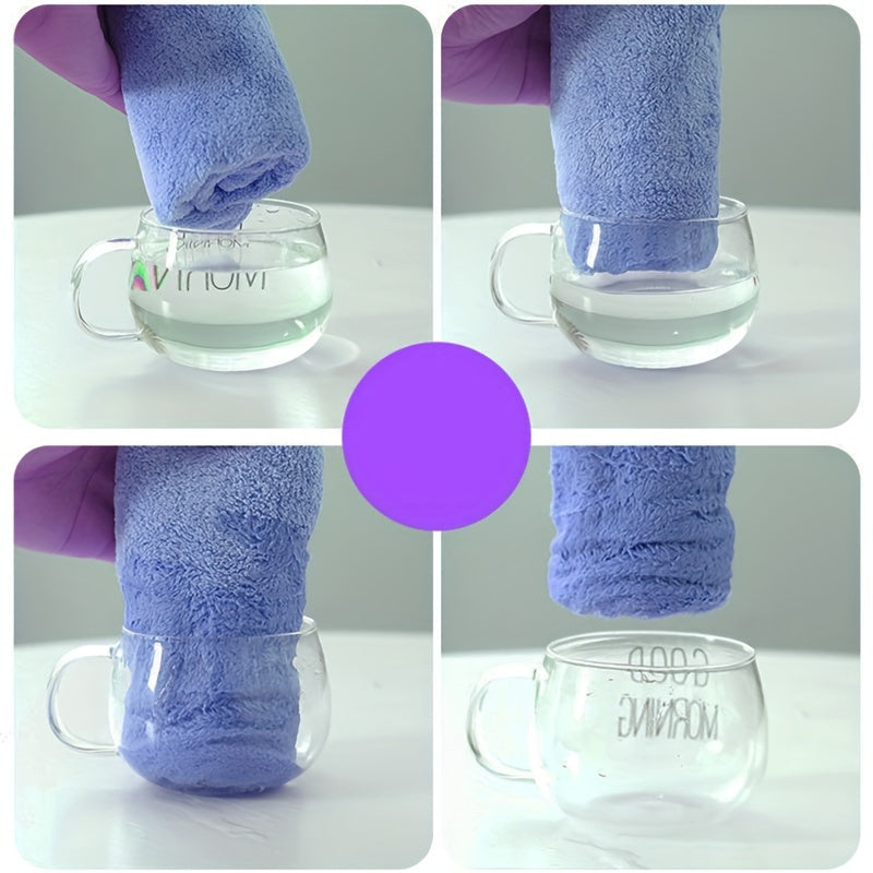 Juego de 10 toallas de microfibra 60x30cm, suaves y altamente absorbentes para limpieza de coches