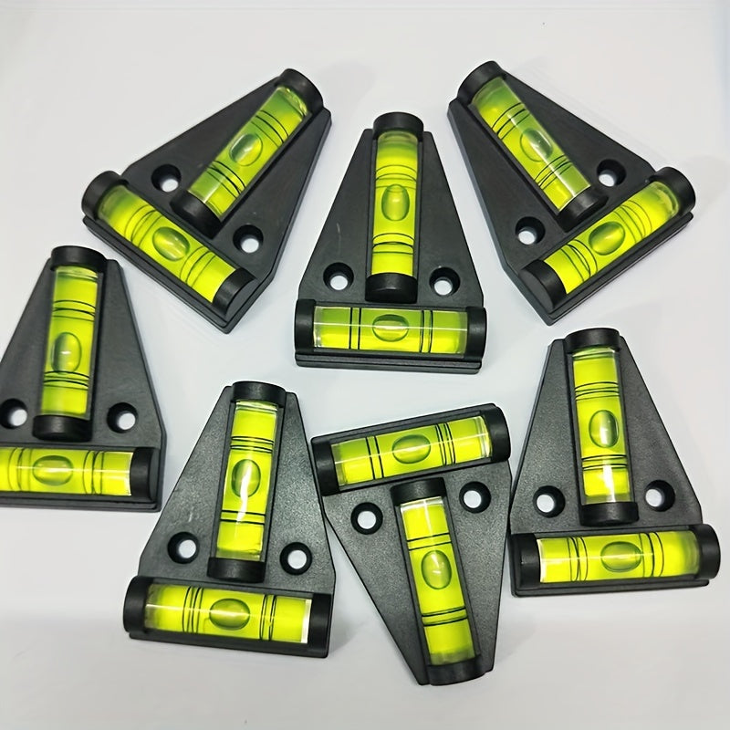 Juego de 4 niveles de burbuja impermeables para autocaravanas, comprobador cruzado, nivelador externo de expansión para camper y remolque