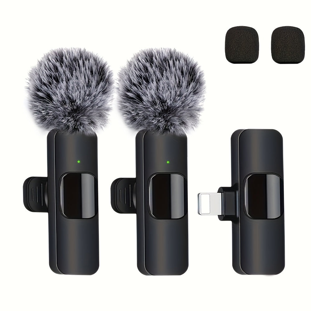 Wireless Lavalier Microphone for iPhone, Android, USB-C for Recording and Streaming