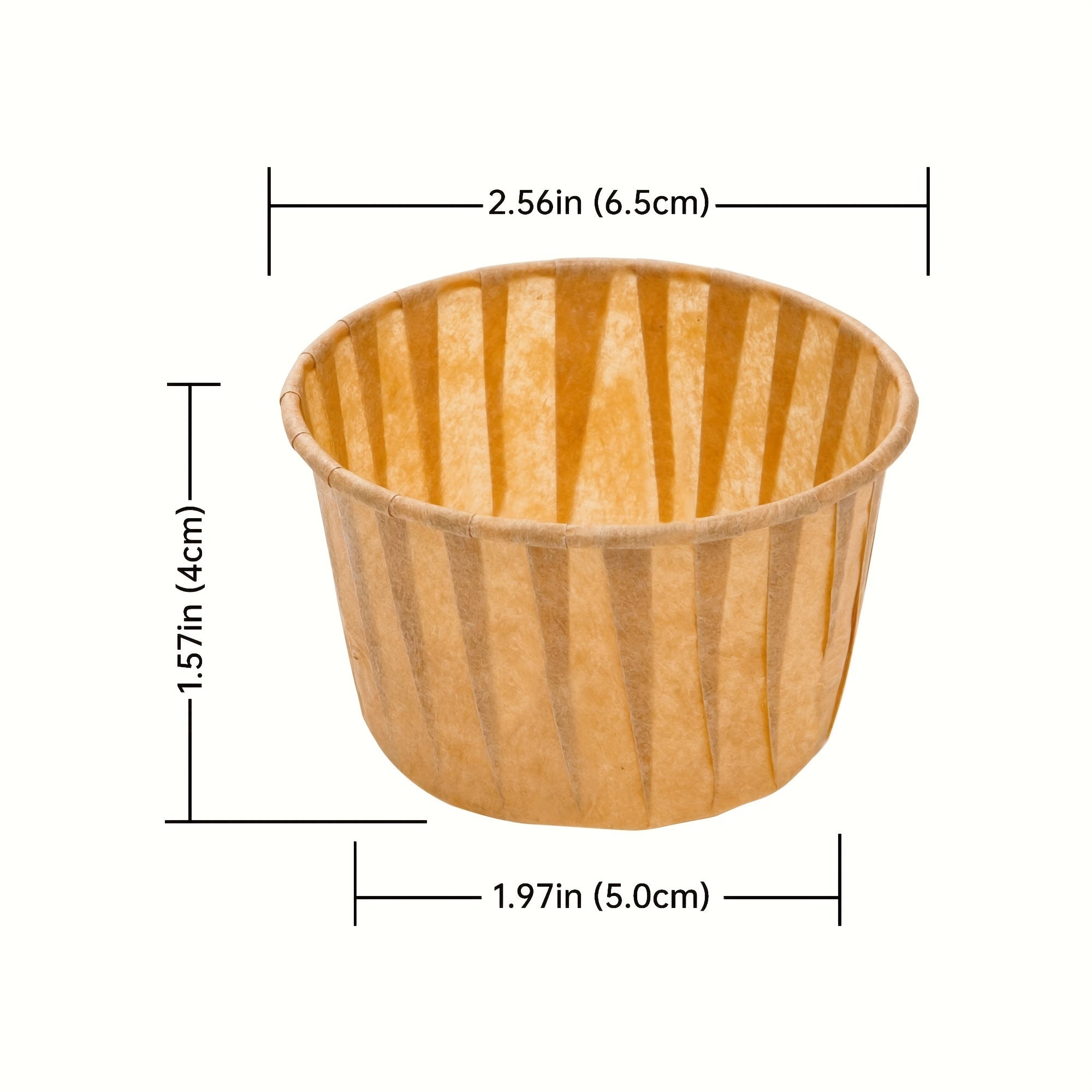 Pack of 50 Parchment Cupcake Liners 3.5oz Grease-Resistant Baking Cups for Muffins and Desserts
