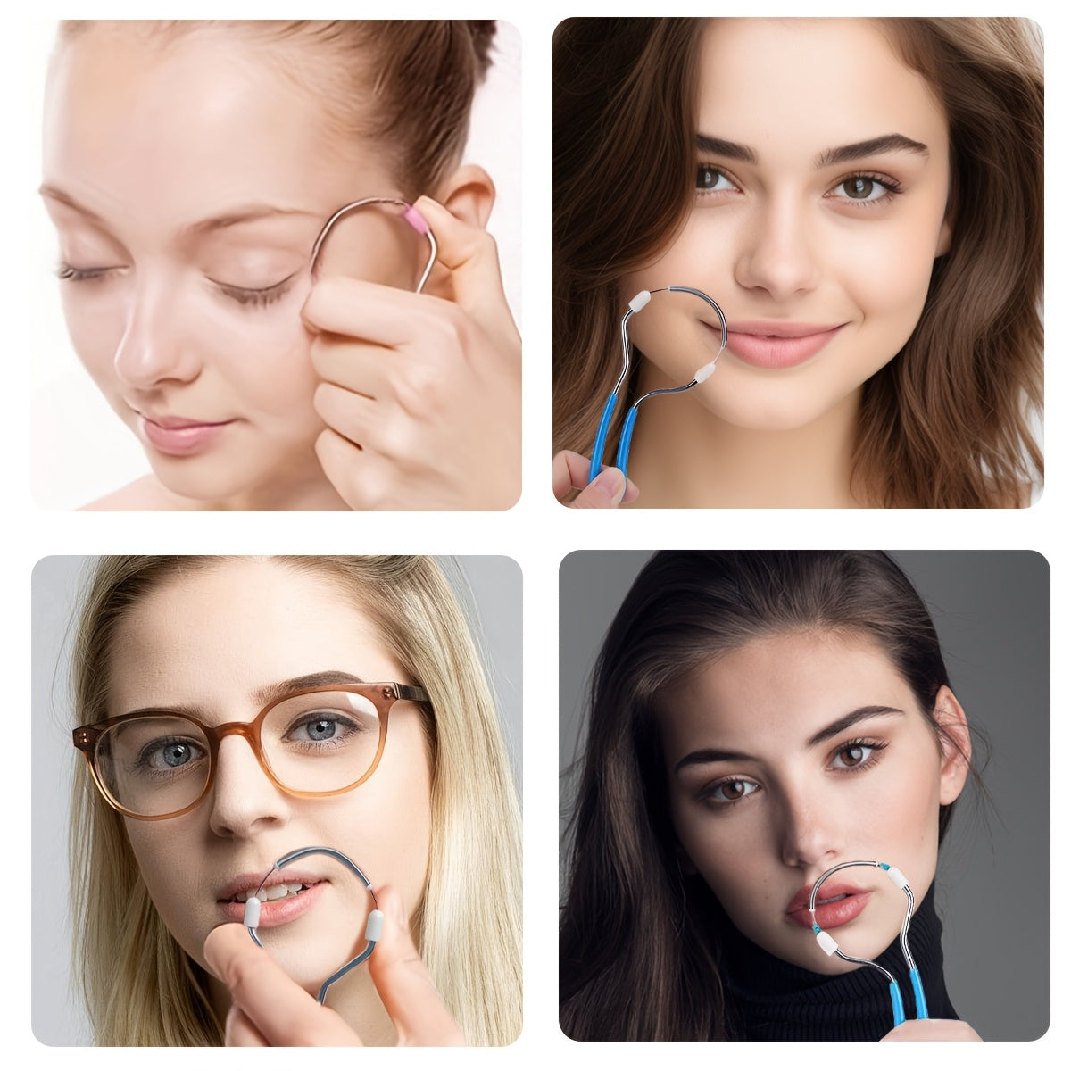 Women Waterproof Fragrance-Free Facial Hair Remover for Upper Lip Chin Face Neck