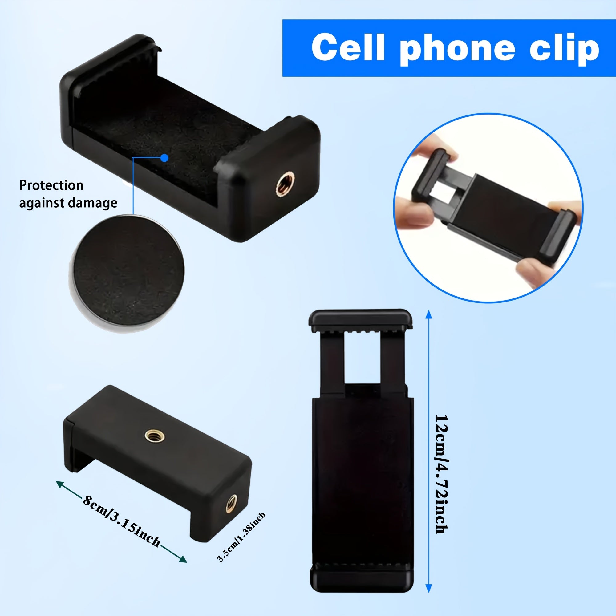 Aluminum Alloy Tripod with Gimbal Head 132cm for Photography Vlogging Live Streaming